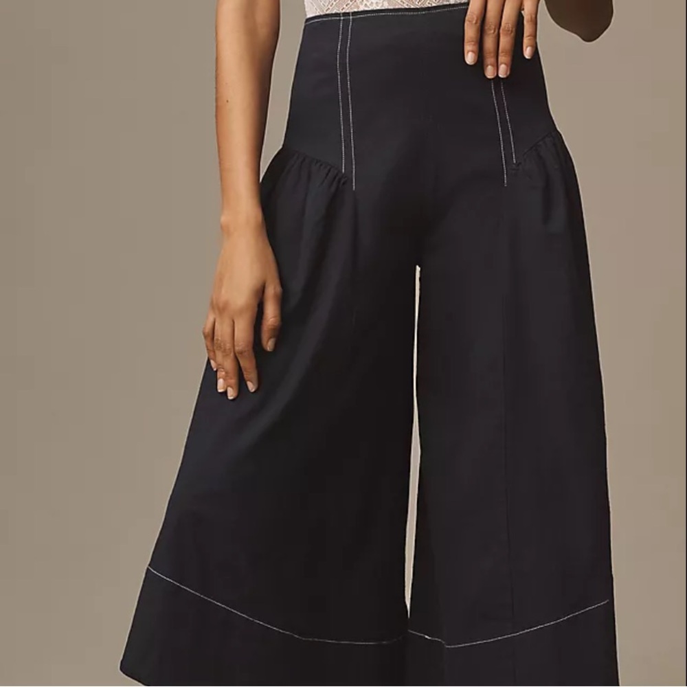 Linen Extended Waist Pants
NWOT
Anthopologie
COLOR- Navy Blue - Picture 3 of 6
